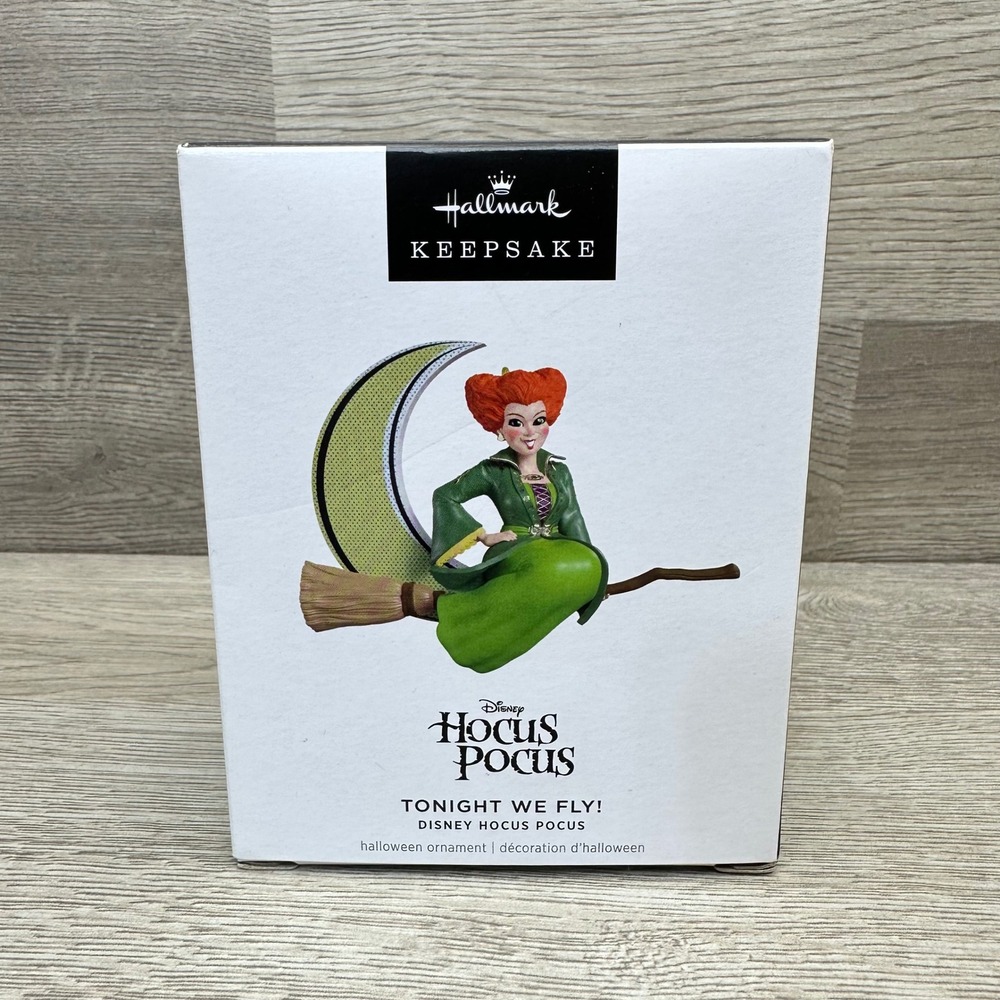 Hallmark Hocus Pocus Ornament Green Tonight We Fly Winifred Sanderson Halloween